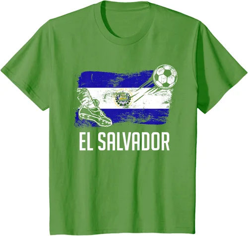 Vista 79 de Camiseta salvadoreña con bandera de fútbol salvadoreño