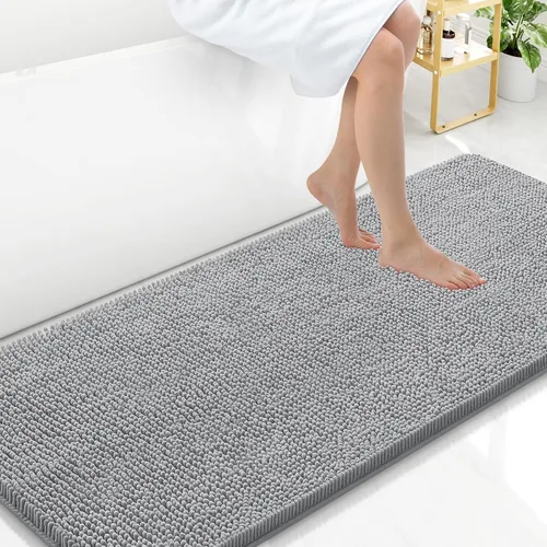 Vista 139 de Arotive Alfombras de baño de felpilla extrasuaves y absorbentes, de 24 x 16 pulgadas, lavables a máquina, parte trasera de goma antideslizante