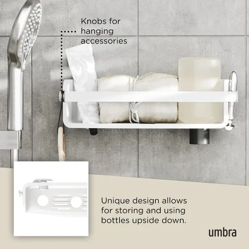 Vista 5 de Umbra Flex Modern Bathrrom - Papeleras, color blanco
