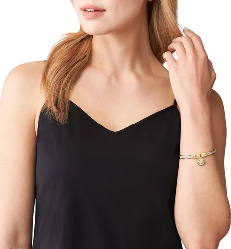 Vista 3 de Michael Kors - Pulsera de acero inoxidable con llamativas decoraciones de cristal