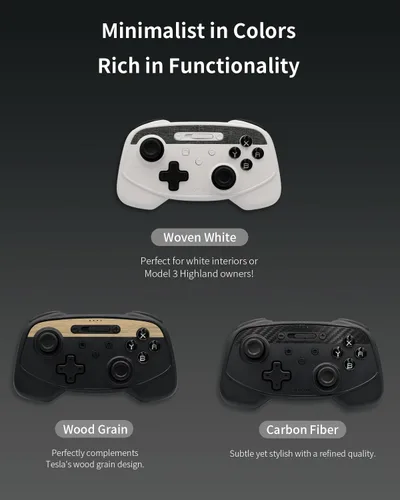 Vista 9 de Jowua Multi-Device Wireless Controller Compatible for Tesla 2025 New Model YModel 3/Y/S/X/cybertruck Compatible for Switch, one controller set