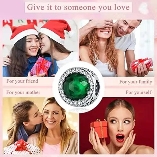 Vista 8 de LongLuck Dije de ojo de cristal para pulsera Pandora dije de plata de ley 925 con circonitas cúbicas para mujer Plata esterlina cristal