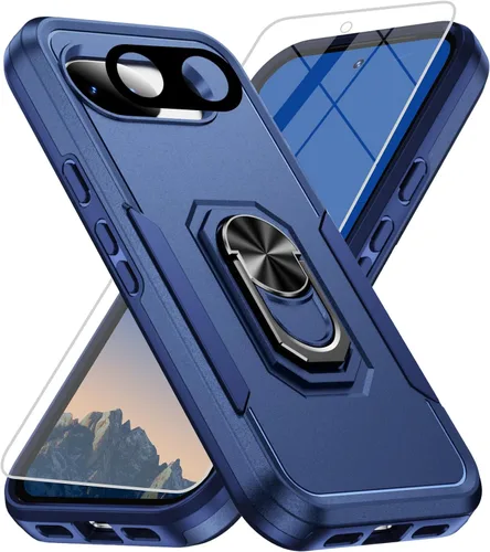 Vista 56 de Funda para Google Pixel 9 Pro XL [protección contra caídas de grado militar de 15 pies] con protector de pantalla y protector de lente, resistente a