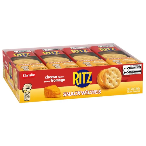 Vista 9 de Ritz Snackwich Crackers Sabor de queso (8 x 1.34 oz) 304 g/10.7 oz {Importado de Canadá}