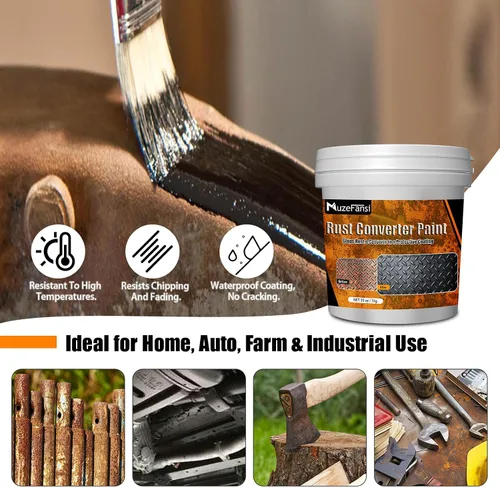 Vista 4 de Pintura para Metal, Convertidor de Óxido y Imprimación de Metal 34.8 oz – Recubrimiento Anti-Óxido, Pintura Antioxidante Encapsuladora para Máximo