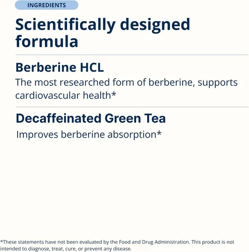 Vista 4 de Metagenics Berberina GT, 500 mg Berberina HCl, 60