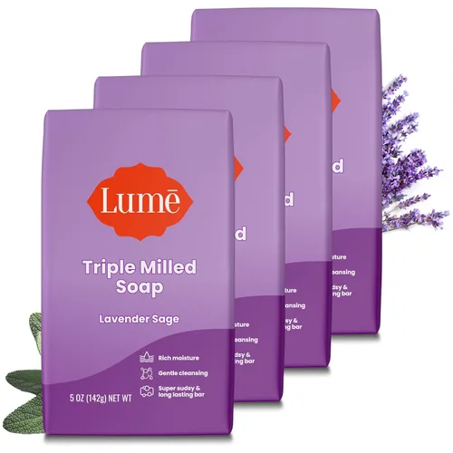 Vista 10 de Lume Jabón en Barra Triple Molido - Rica Humedad y Limpieza Suave - Sin Parabenos, Sin Ftalatos, Seguro para la Piel - 5 onzas (Mandarina Limpia)