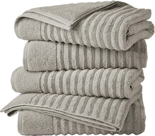 Vista 30 de Great Bay Home Juego de 6 toallas de mano – Toallas 100% algodón – Toallas absorbentes y de secado rápido para el baño (Duna)