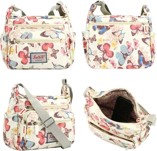 Vista 2 de YYW Bolso cruzado para mujer, multifuncional, para uso diario, viajes, trabajo
