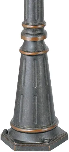 Vista 3 de John Timberland Hepworth Poste de Luz Exterior Tradicional y Base con Tapa Bronce Veranda 76 3/4" Accesorio para Poste Exterior Casa Porche Patio