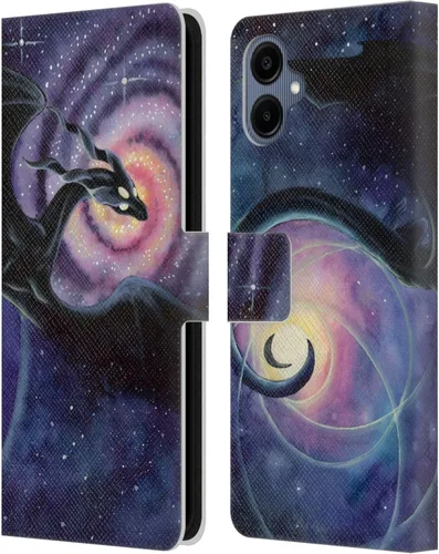 Vista 19 de Head Case Designs Officially Licensed Carla Morrow Galactic Entrancement Dragons Leather Wallet Case Compatible with Samsung Galaxy A07 4G