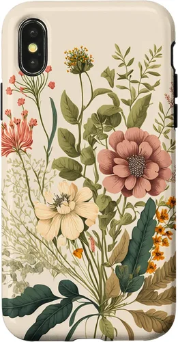 Vista 5 de Funda para iPhone 11 con diseño floral botánico vintage