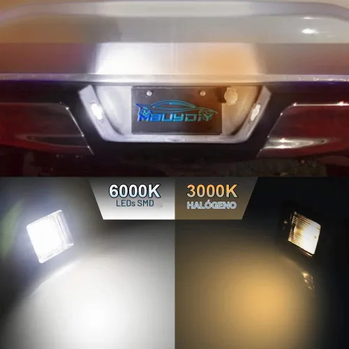 Vista 6 de Conjunto de lámpara LED para placa de matrícula, compatible con F150 2015-2020, 17-20 Raptor, lente transparente, 6000 K, blanco, paquete de 2