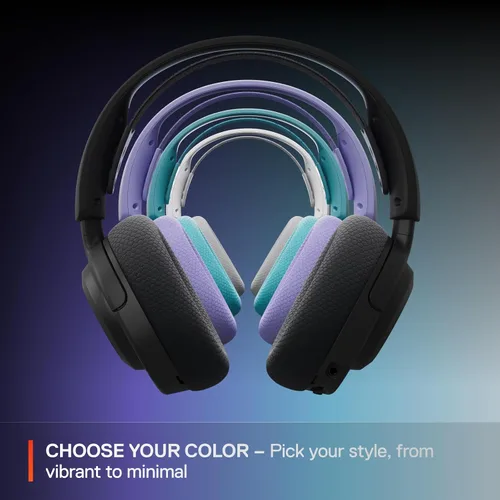 Vista 9 de SteelSeries Arctis Nova 3X Wireless Multi-Platform Gaming Headset — Mobile App Control — 40 HR Battery — Neodymium Magnetic Drivers