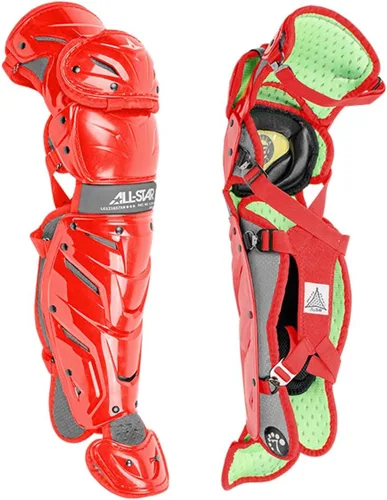 Vista 5 de All-Star Protectores de piernas de béisbol S7 Axis para jóvenes de 9 a 16 años, estándar NOCSAE, protección de nivel élite con tecnología patentada