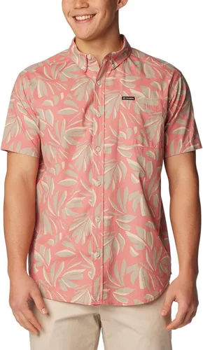 Vista 10 de Columbia - Camisa de manga corta para hombre Rapid Rivers con estampado, con cómodo elástico Colegial Navy Outback