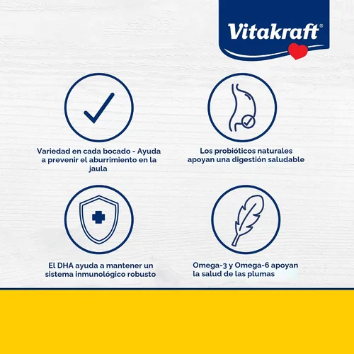 Vista 3 de Vitakraft Menu Premium Perico Alimento Fortificado con Vitaminas - Alimento
