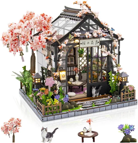 Vista 13 de Kit de casa en miniatura de bricolaje, kit de construcción de casa pequeña