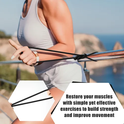 Vista 6 de 1 Rollo Tubos de Resistencia Tubo Elástico de Látex 50ft Bandas de Ejercicio Tubo de Ejercicio para Terapia Física, Pilates de Tren Inferior