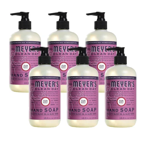 Vista 12 de Mrs. Meyer's Clean Day - Jabón líquido para manos, manzana, botella de 12.5 onzas líquidas Moisturizing Liquid Hand Soap, Softens and Cleans