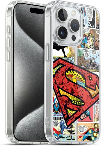 Vista 51 de Head Case Designs Funda de gel con licencia oficial de Superman DC Comics Collage Comicbook Art [protección de grado militar] compatible con Apple