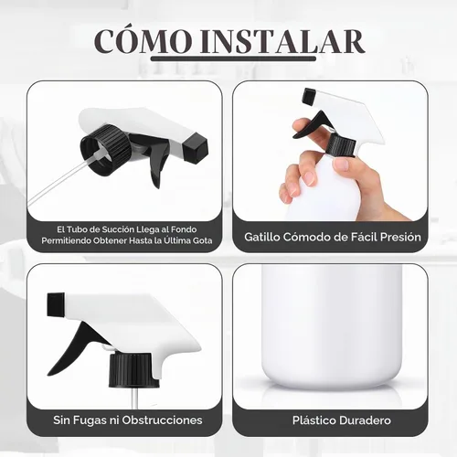 Vista 4 de Tanlade - 30 botellas de spray a granel para soluciones de limpieza de 16
