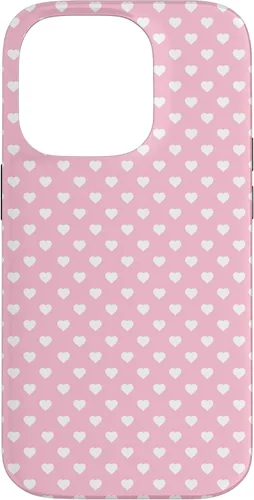 Vista 17 de Hearts Pattern Light Pink White Valentine Case for iPhone 17