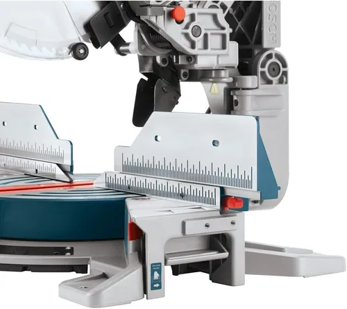 Vista 4 de Bosch Power Tools - Sierra de inglete deslizante con doble bisel, cable de 12 pulgadas y hoja de sierra con 60 dientes, 15 amperios, GCM12SD