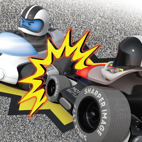 Vista 4 de Sharper Image® Motor Battles RC Team Battle Racers - Coches de combate a control remoto con luces LED e indicadores de daño para acción multijugador