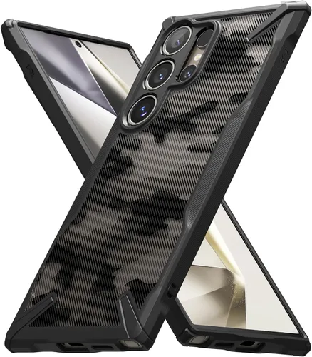 Vista 11 de Ringke Fusion-X [revestimiento dual antiarañazos] compatible con Samsung Galaxy A14 (4G y 5G), parachoques aumentado transparente, parte trasera