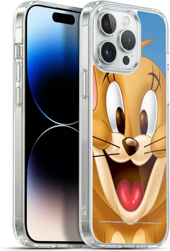 Vista 23 de Head Case Designs Funda de gel de cara completa con licencia oficial de Tom y Jerry Jerry [protección de grado militar] compatible con Apple iPhone