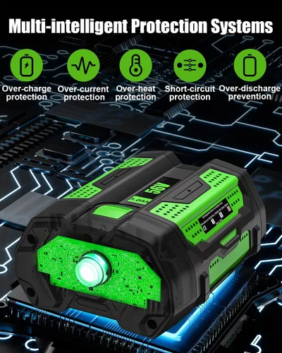 Vista 5 de Reemplazo de 56V 5.0Ah para batería EGO 56V BA2800T, 1 paquete