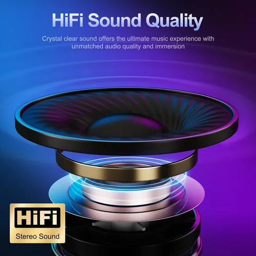 Vista 9 de Bluedee Altavoces de computadora para PC de escritorio, altavoces Bluetooth 5.3 para PC con luz RGB dinámica, barra de sonido de computadora