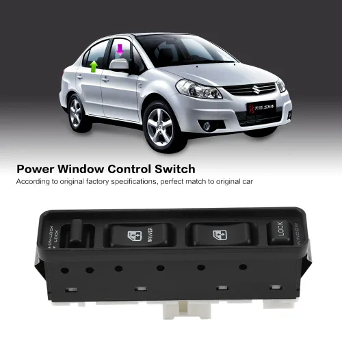Vista 2 de KIMISS Interruptor de control del regulador del elevalunas eléctrico principal, para Suzuki Vitara ET TA SUV, Interruptor de control de la ventana