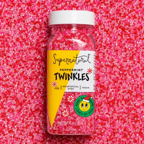 Vista 8 de Supernatural Twinkles - Azúcar lijadora, sin colorantes, hecho por mamás, vegano, 3 onzas Clear sanding sugar sprinkles for cookies, muffins, hot