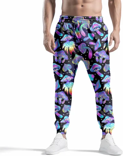 Vista 3 de VVGETE Disfraces de los años 80 para hombre, pantalones deportivos, pantalones casuales para correr con cordón, traje de los años 90 para hombre