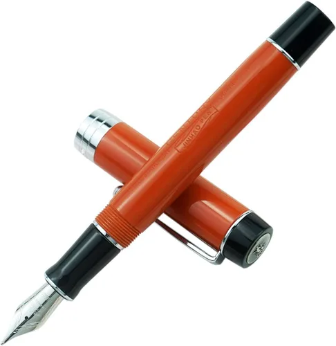 Vista 30 de Jinhao 100 - Pluma estilográfica de estilo clásico en celuloide, instrumento de escritura suave con punta #6, juego de pluma con convertidor