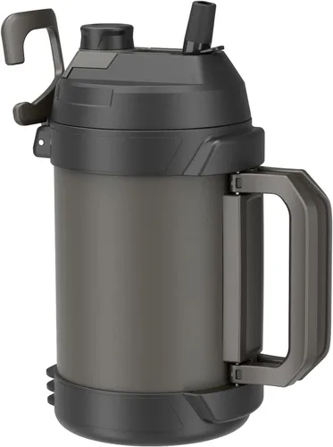 Vista 12 de Zukro Jarra de agua de 1 galón, botella de agua grande con aislamiento de triple pared de un galón con popote y boquilla, mantiene el frío 48 horas