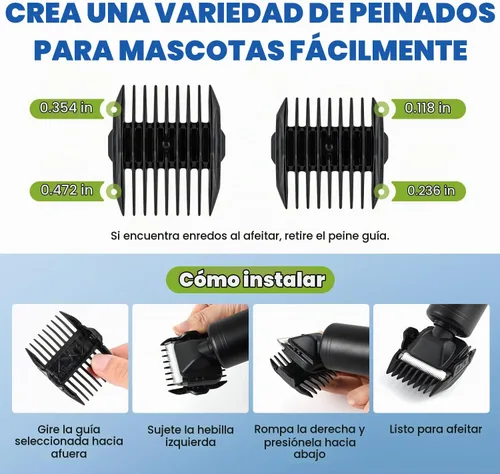 Vista 6 de Cortapelos de aseo para mascotas de 300 W