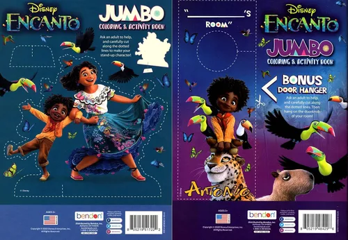 Vista 4 de Disney Encanto - Jumbo Coloring & Activity Book Book 80 pages (Set of 2 Books)