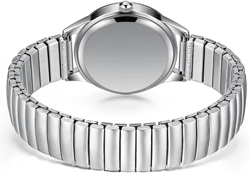 Vista 3 de BOSHIYA Easy Reader - Reloj de pulsera de expansión de acero inoxidable de 0906in para mujer