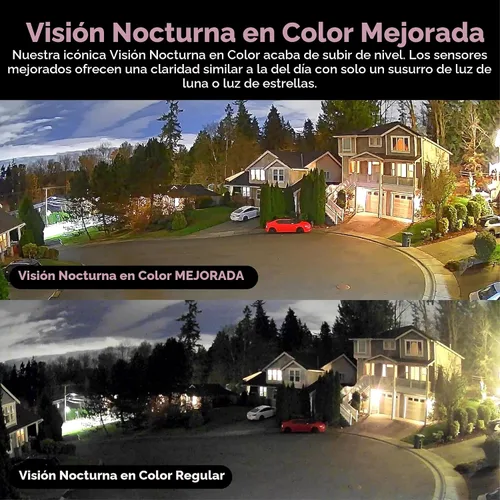 Vista 4 de Wyze Cámara de ventana, cámara de seguridad WiFi HD para interiores, visión nocturna a color mejorada, antirreflejo, detección de movimiento