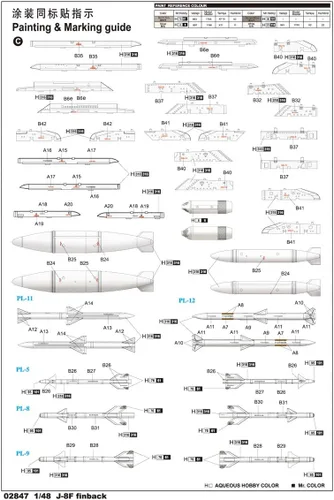 Vista 2 de Trumpeter Kit modelo chino J-8F Finback Fighter (escala 1/48)