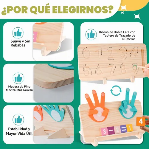 Vista 4 de Juguetes educativos Montessori, regalos de cumpleaños para niños de 3 a 6