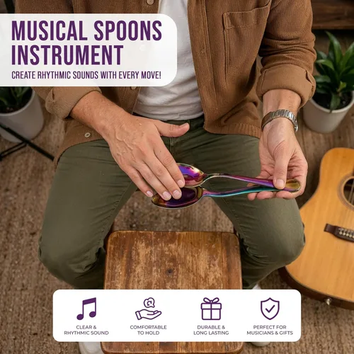 Vista 4 de Cucharas musicales Percusión Pro Instrumento