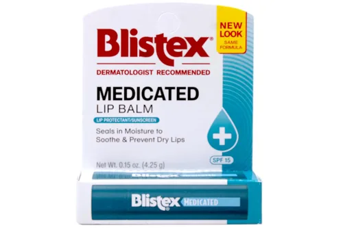 Vista 7 de Blistex Bálsamo labial de bayas medicadas, paquete de 3