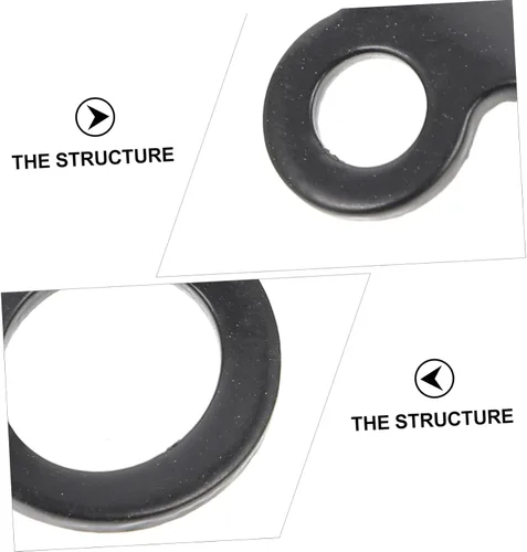 Vista 3 de Uonlytech 2 anillos de tracción resistentes para camiones y remolques, anclajes negros en forma de D con diseño resistente a la corrosión