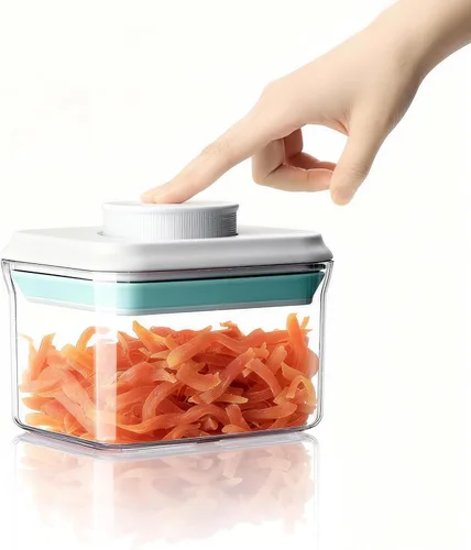 Vista 9 de Recipiente hermético de almacenamiento de alimentos con tapas, sin BPA para espagueti, cereales, harina, arroz, organizador de cocina