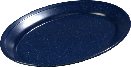 Vista 9 de Carlisle FoodService Products Dallas Ware - Plato ovalado de plástico reutilizable con borde para el hogar y restaurantes, melamina, 12 x 8.5