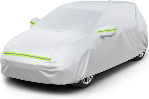 Vista 13 de Favoto Funda Impermeable para Automóvil para Todo Clima para Automóviles, 6 Capas de Servicio Pesado para Exteriores Protección contra Lluvia Polvo